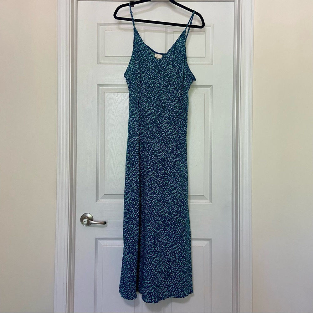 Target A New Day Blue Sleeveless Slip Midi Dress